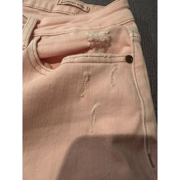 Judy Blue Wide Leg Distressed Jeans |‎ Baby Pink | Size 16W - Picture 10 of 16